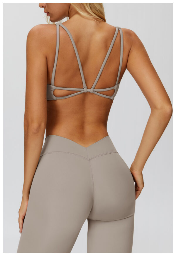 Yoga bra, thin band cross-shaped backrest sports underwear, high-end running and fitness top