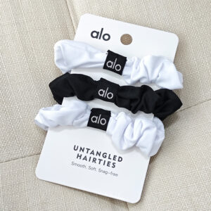 alo hair band, cross-border solid color hair band, French retro medium-sized hair tie, elastic band, fat intestine headwear