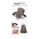 alo dry and wet separation fitness backpack, sports handbag, light luggage, Oxford travel bag