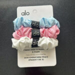 alo hair band, cross-border solid color hair band, French retro medium-sized hair tie, elastic band, fat intestine headwear