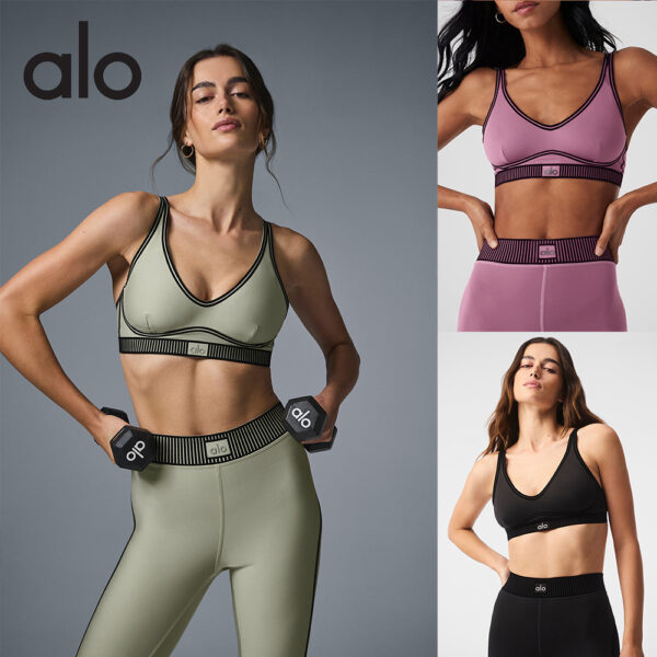 New rose-red ALO yoga and pilates workout set